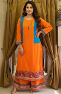 Sunset Bloom Kurta and Palazzo set