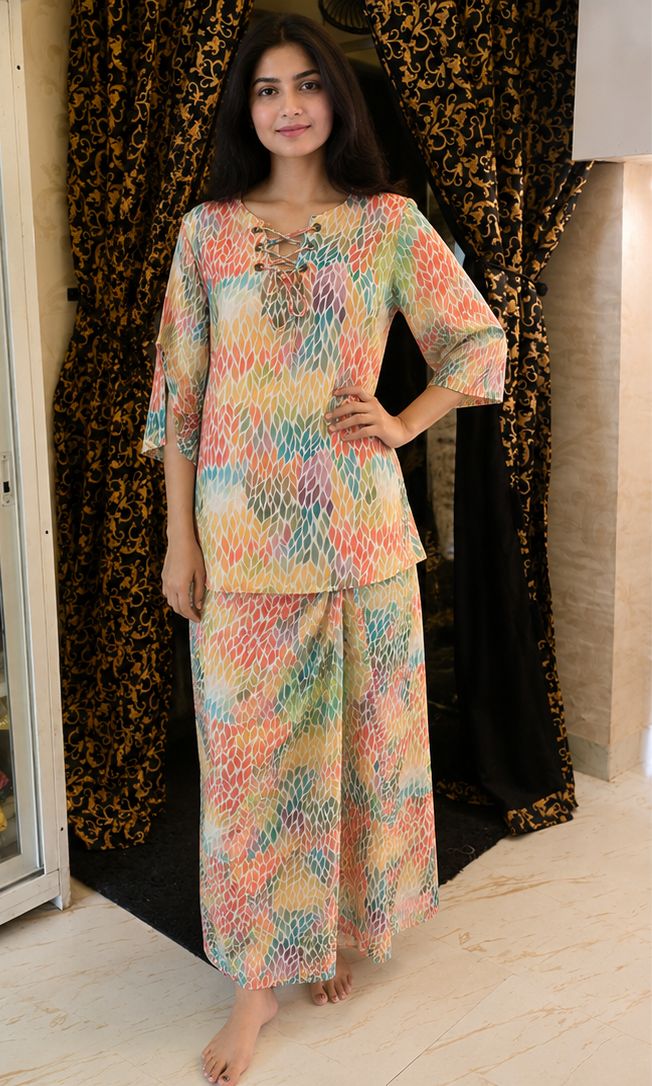 Pastel prism nightsuit set