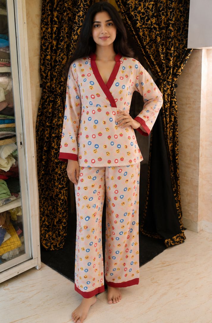 Emoji Bliss Nightsuit set